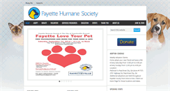 Desktop Screenshot of fayettehumane.org
